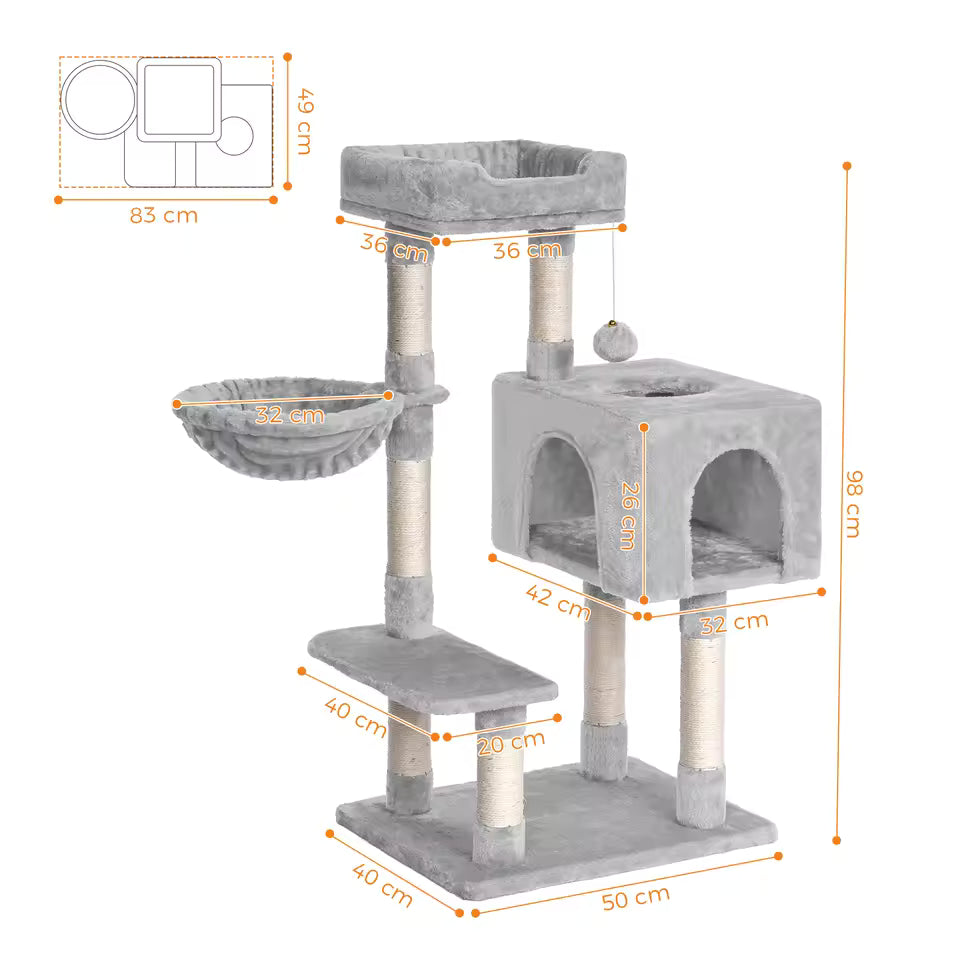 Cat tower - with scratching posts