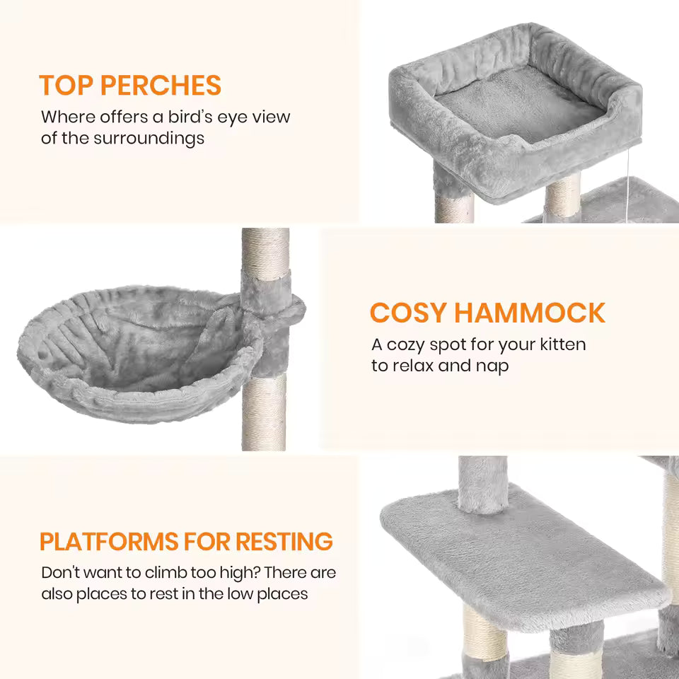 Cat tower - with scratching posts